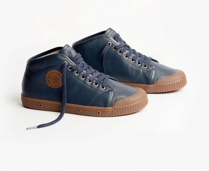 Basket Spring Court B2 Sheepskin Bleu Homme | JVE-70546417